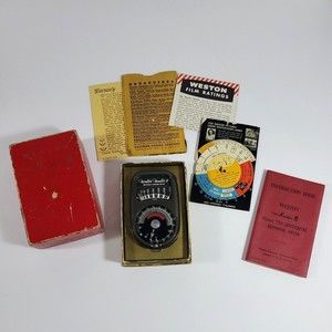 Weston Master II Universal Exposure Meter ~ Model 735 ~ with box & paperwork